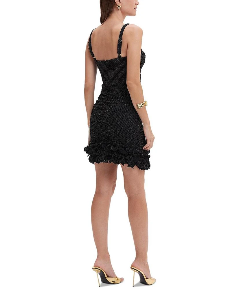 PatBO Gavea Ruched Mesh Mini Dress 3