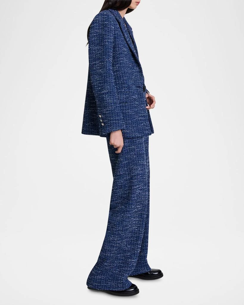 Maje Volicy Metallic Tweed Blazer 5