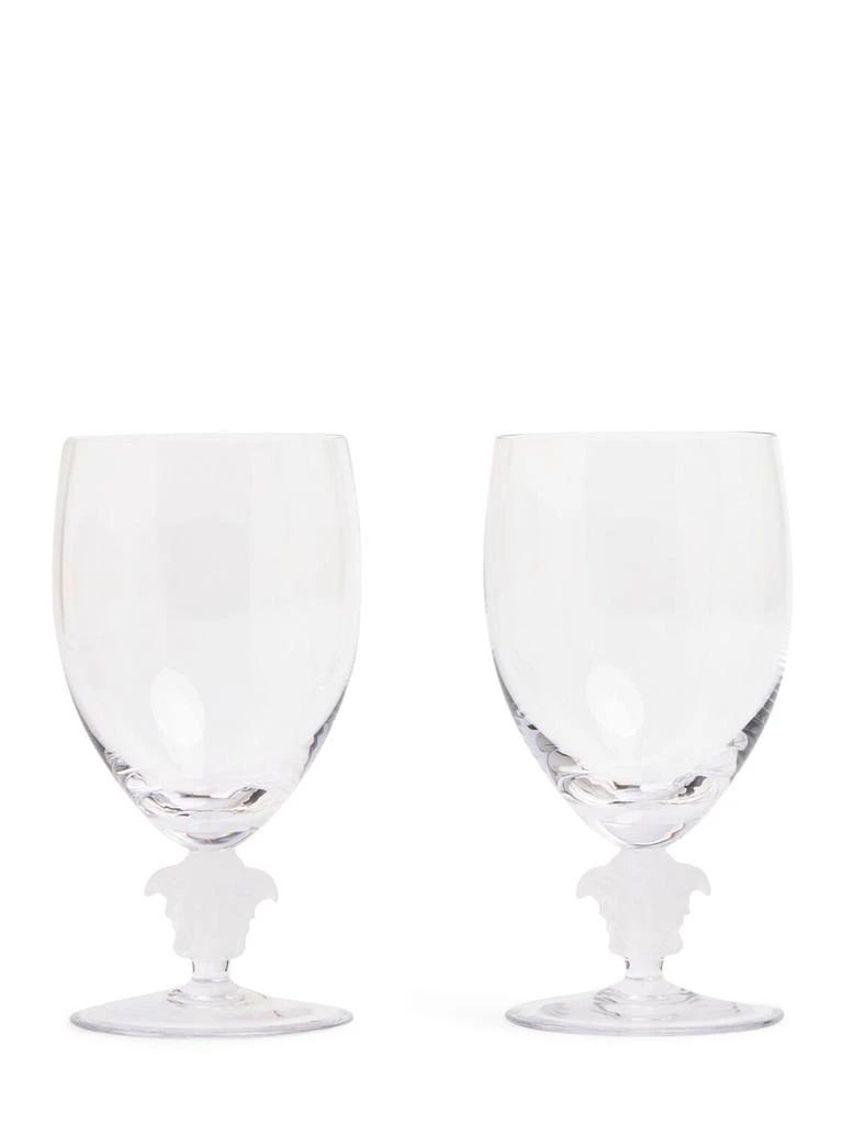 Versace Set Of 2 Medusa Lumière Water Glasses 1