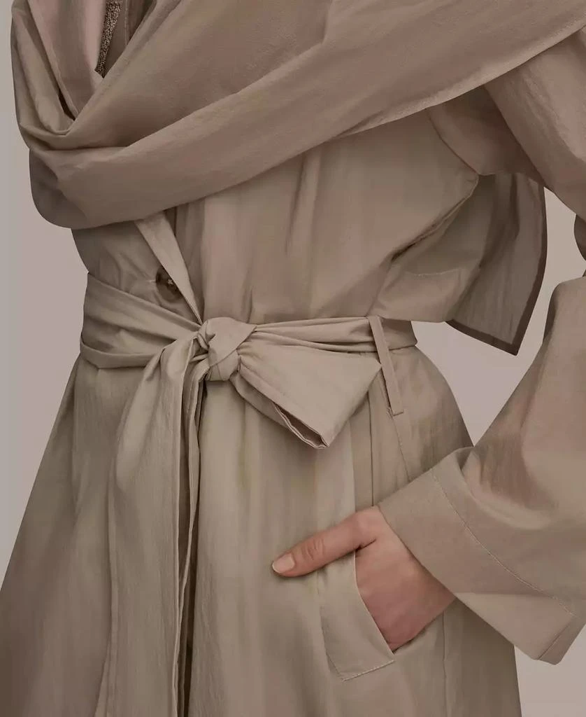 Donna Karan Women
s Belted Collared Neck Coat 4