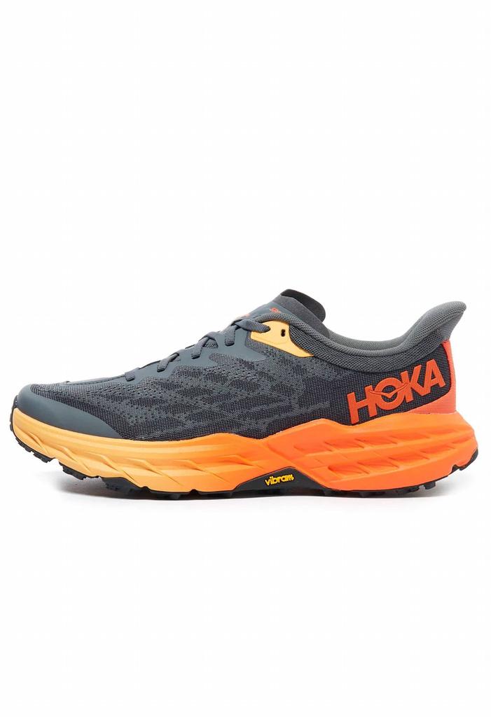 Hoka One One Men's Speedgoat 5 Trail Running Shoe In Castlerock/flame