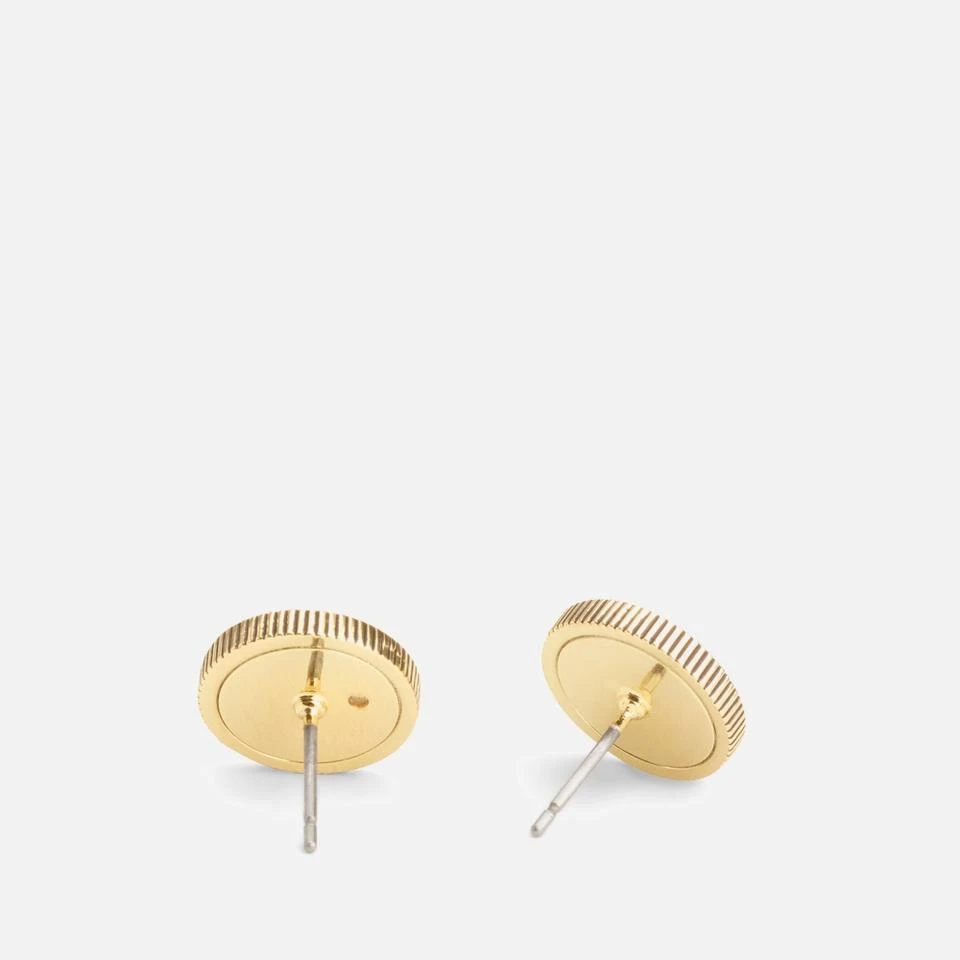 Coach Coach Signature Quilted Coin Stud Earrings 4