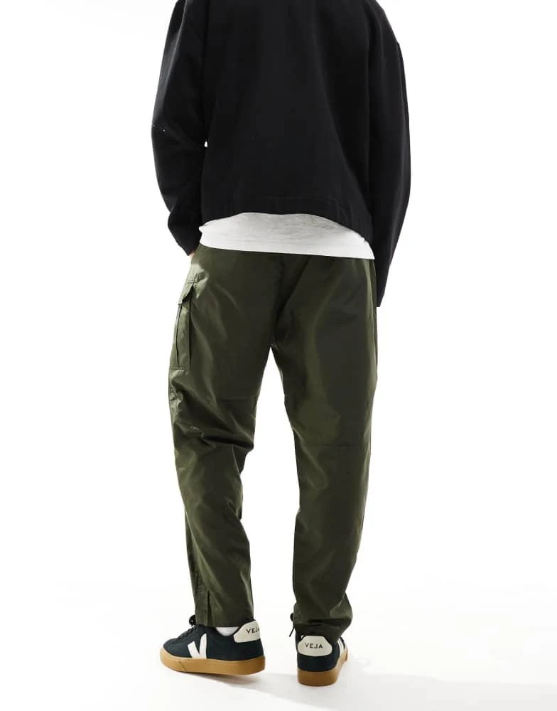 Ralph Lauren Polo Ralph Lauren gold icon logo ripstop cargo trousers in dark green 2
