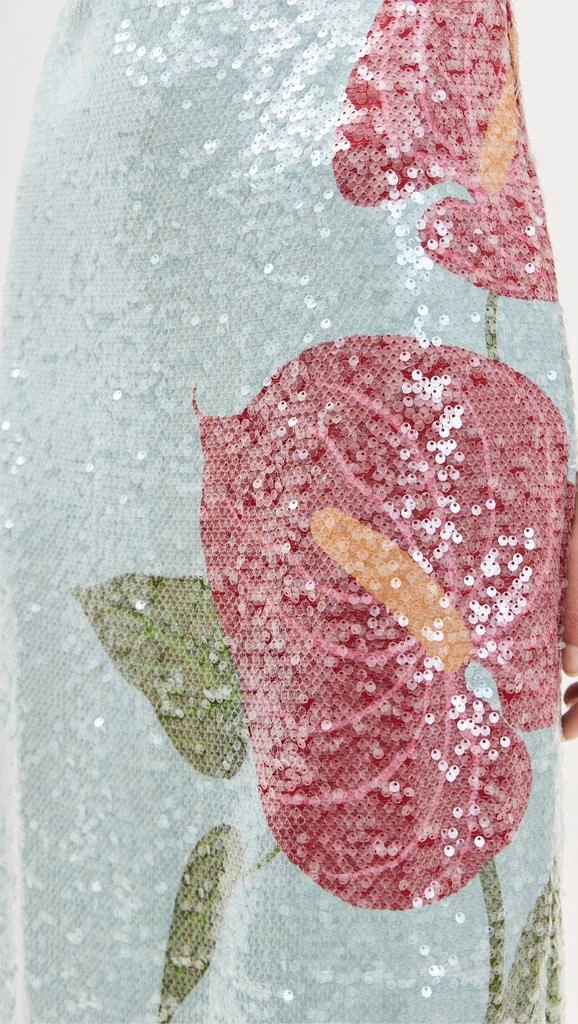Farm Rio Anthurium Flowers Slip Maxi Dress 7