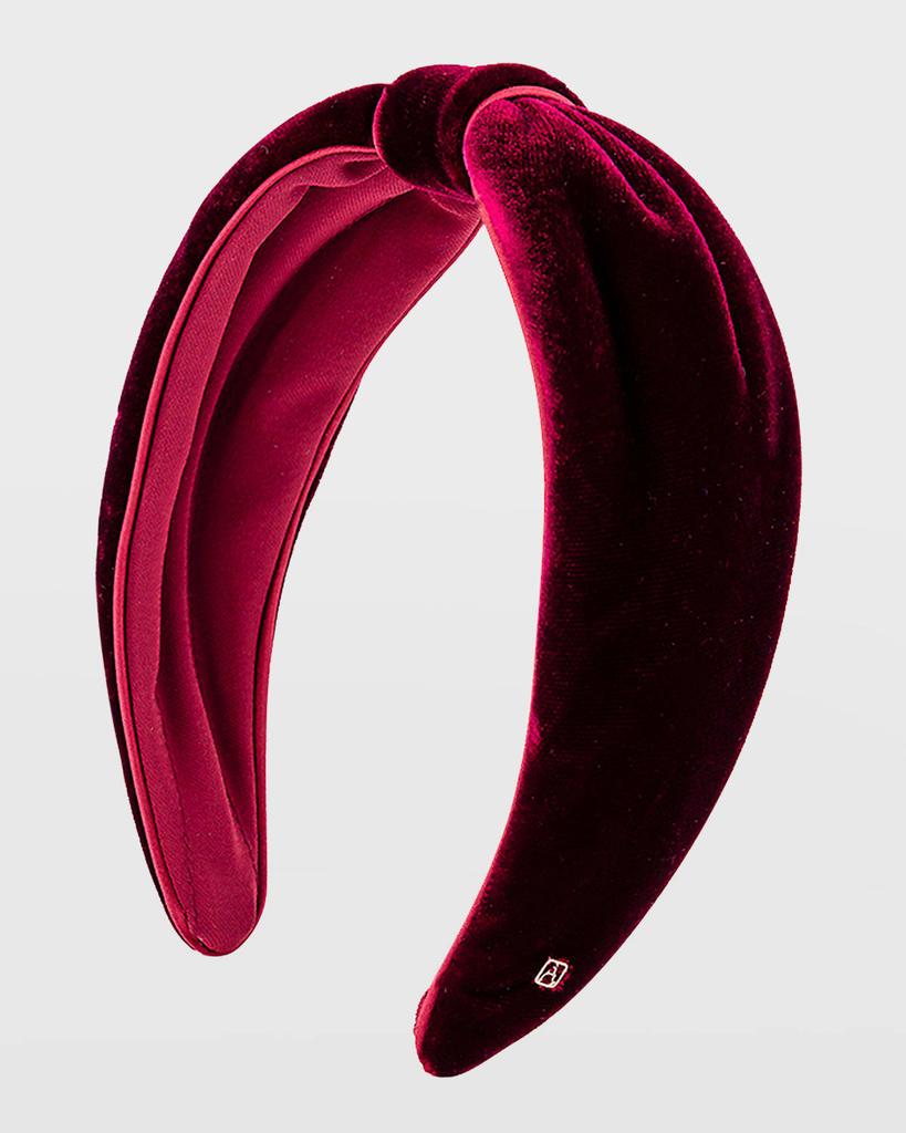 Alexandre de Paris Knot Velvet Headband