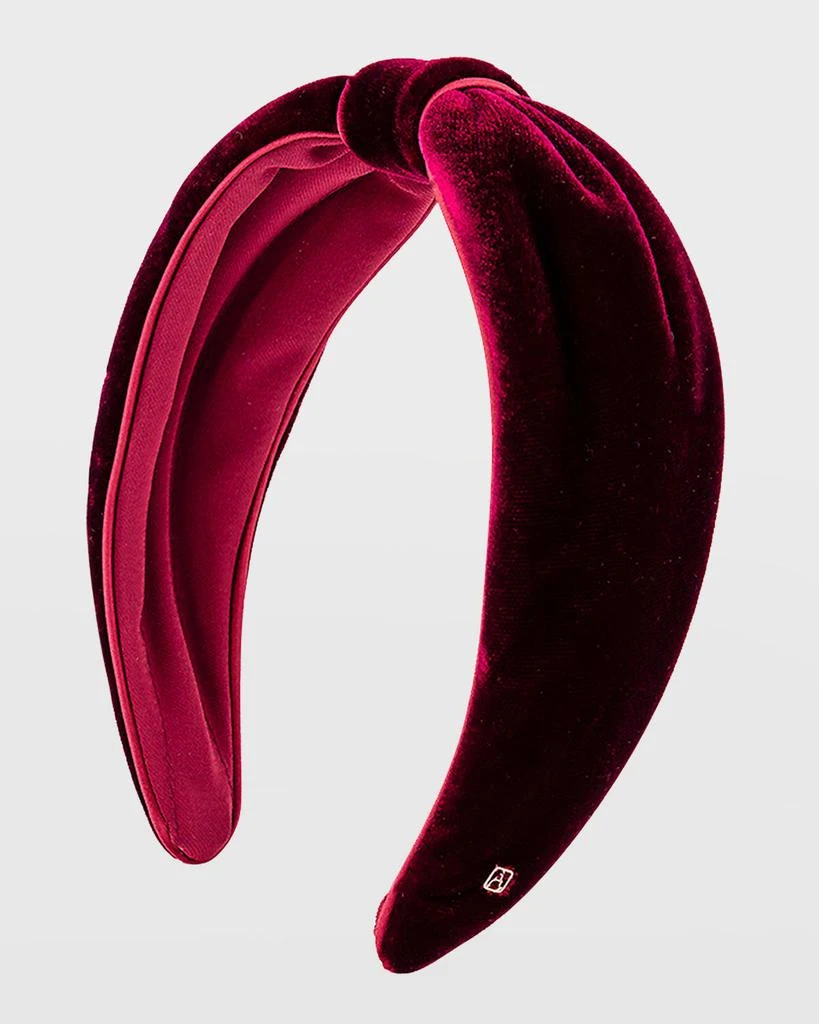 Alexandre de Paris Knot Velvet Headband 1