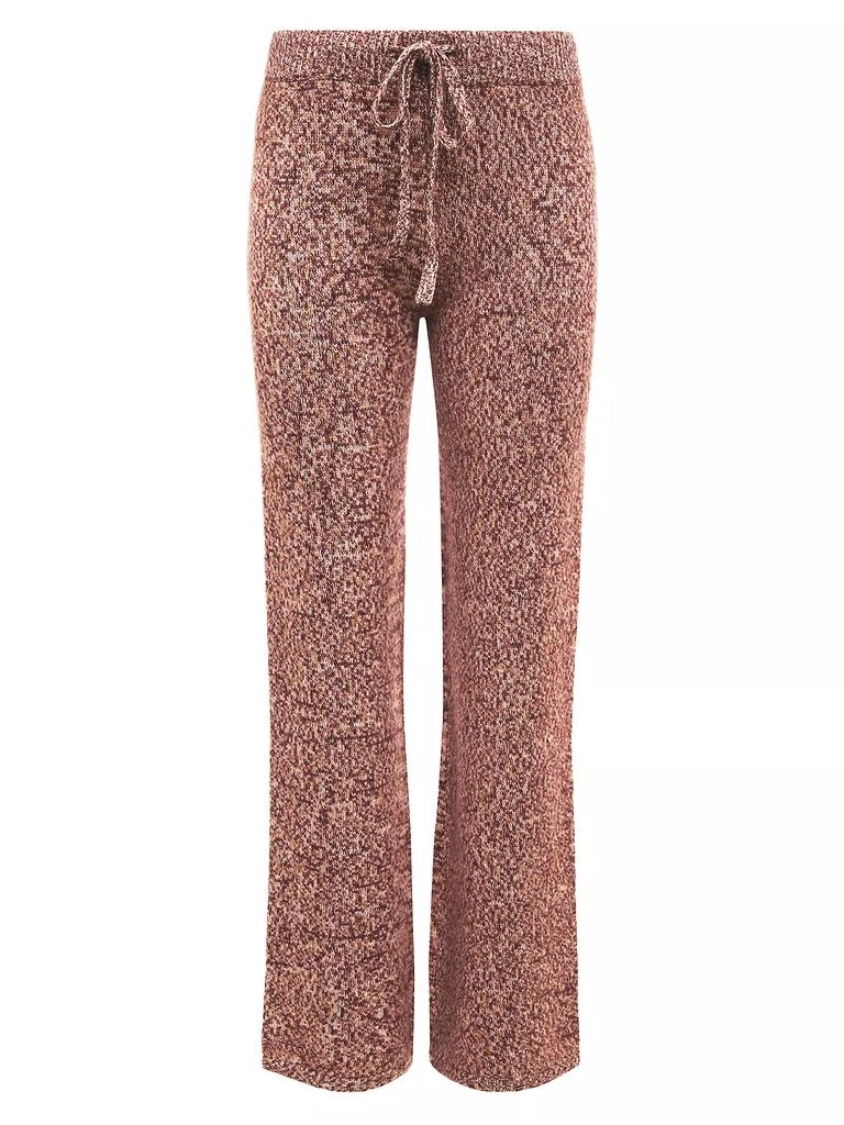 Monrow Marled Wool-Blend Lounge Pants 1