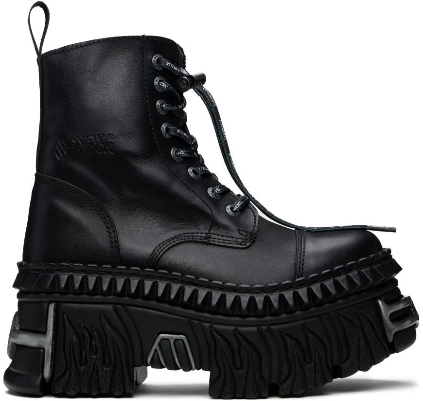 Vetements Black New Rock Edition Combat Boots 1