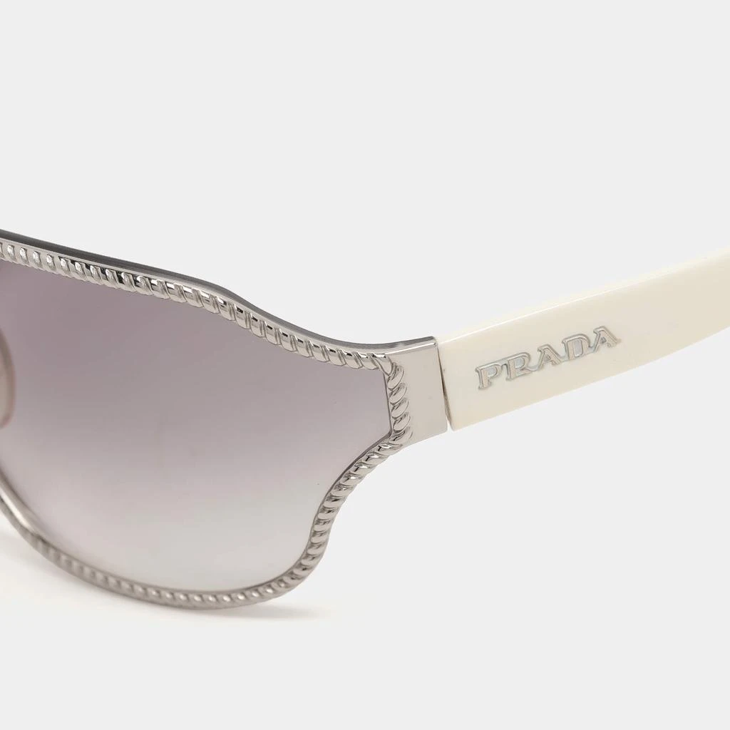 Prada Prada Black/White Metal Shield SPR 61H Sunglasses 3