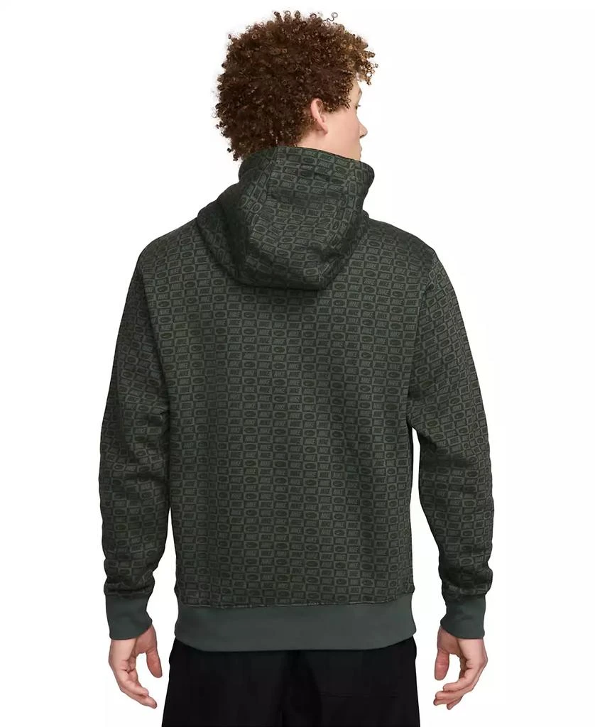 NIKE Men's Sportswear Club Fleece All-Over Print Pullover Hoodie 2