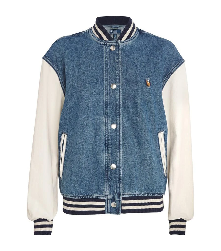 Ralph Lauren Denim Logo Bomber Jacket 1