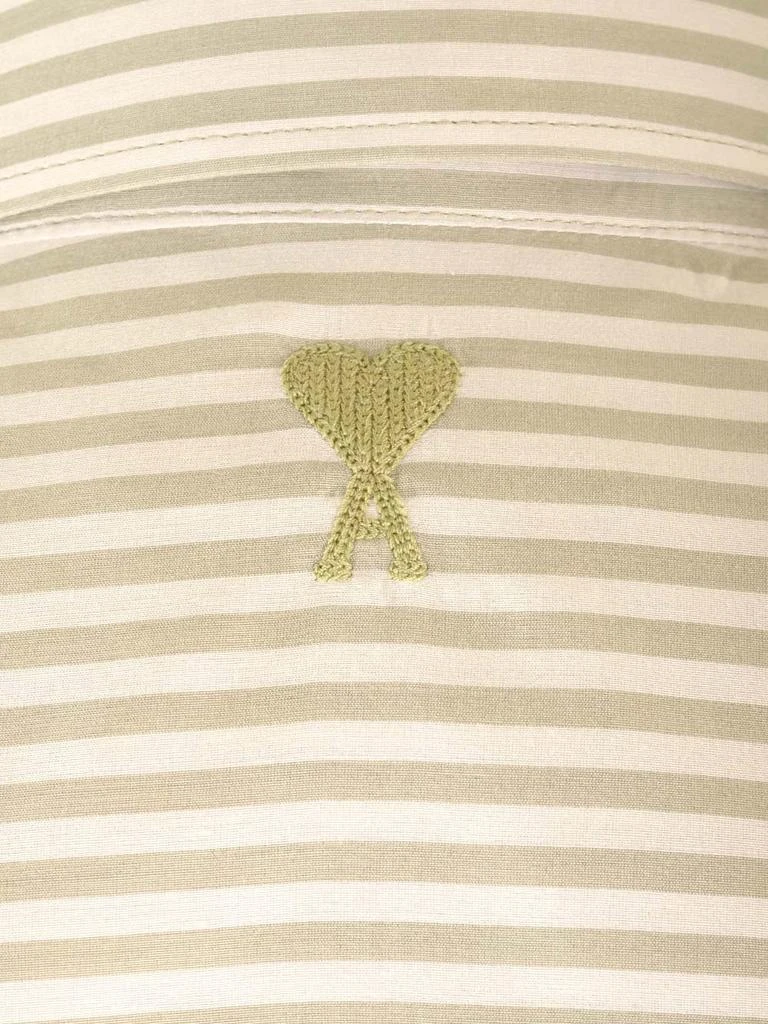 AMI AMI Paris Ami de Coeur Striped Button-Up Shirt 5