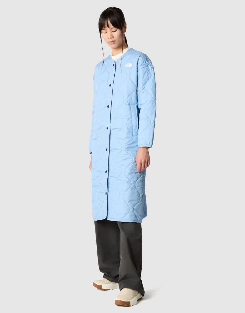 The North Face The North Face Ampato quilted liner long in steel blue 1