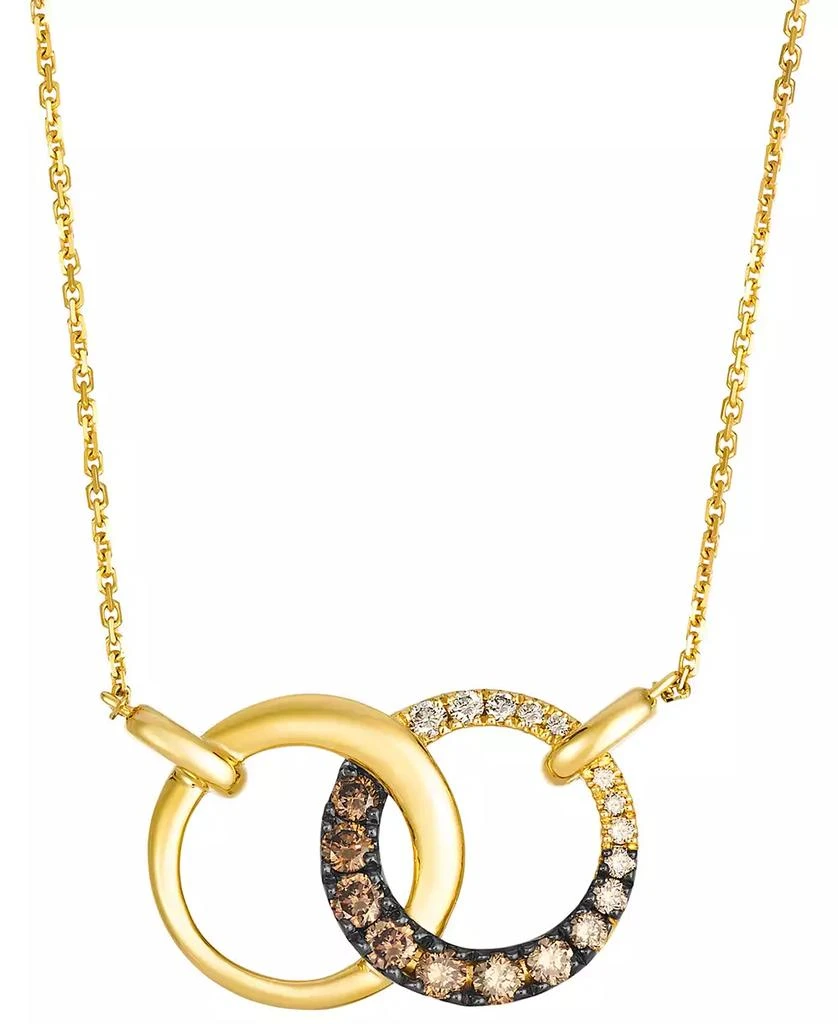 Le Vian Chocolate Ombre Diamond Adjustable Necklace (0.55 ct. t.w.) in 14k Honey Gold