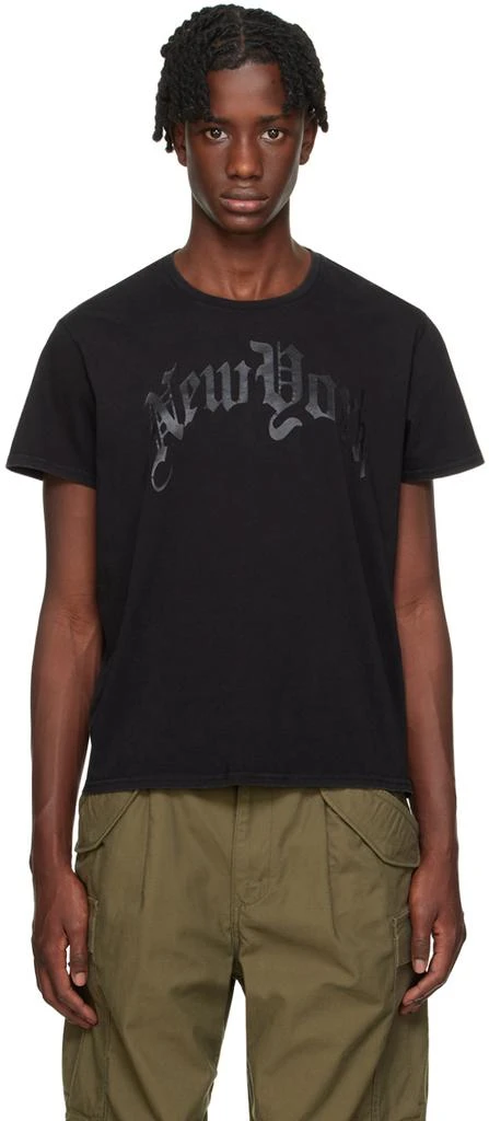 R13 Black 'New York' T-Shirt 1
