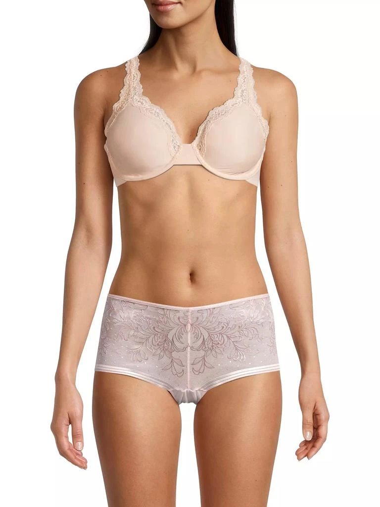 Wacoal Softly Styled Lace-Trim Underwire Bra 3