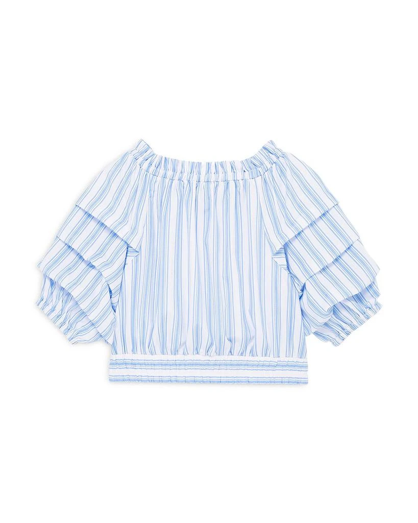 Habitual Girls' Ruched Sleeve Twist Top - Big Kid 2