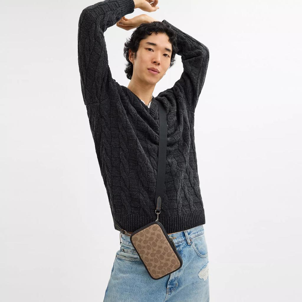 Coach Aden Crossbody Bag In Signature Canvas - Crossbody
