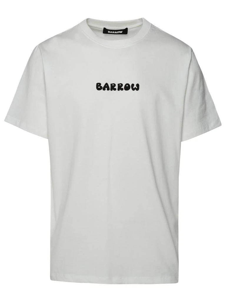 BARROW Barrow White Cotton T-Shirt 1