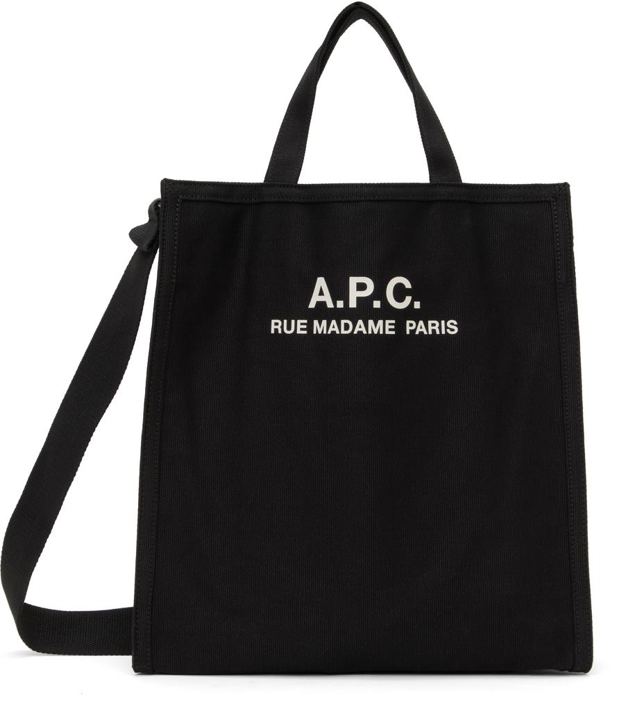 A.P.C. Black Recuperation Shopping Tote