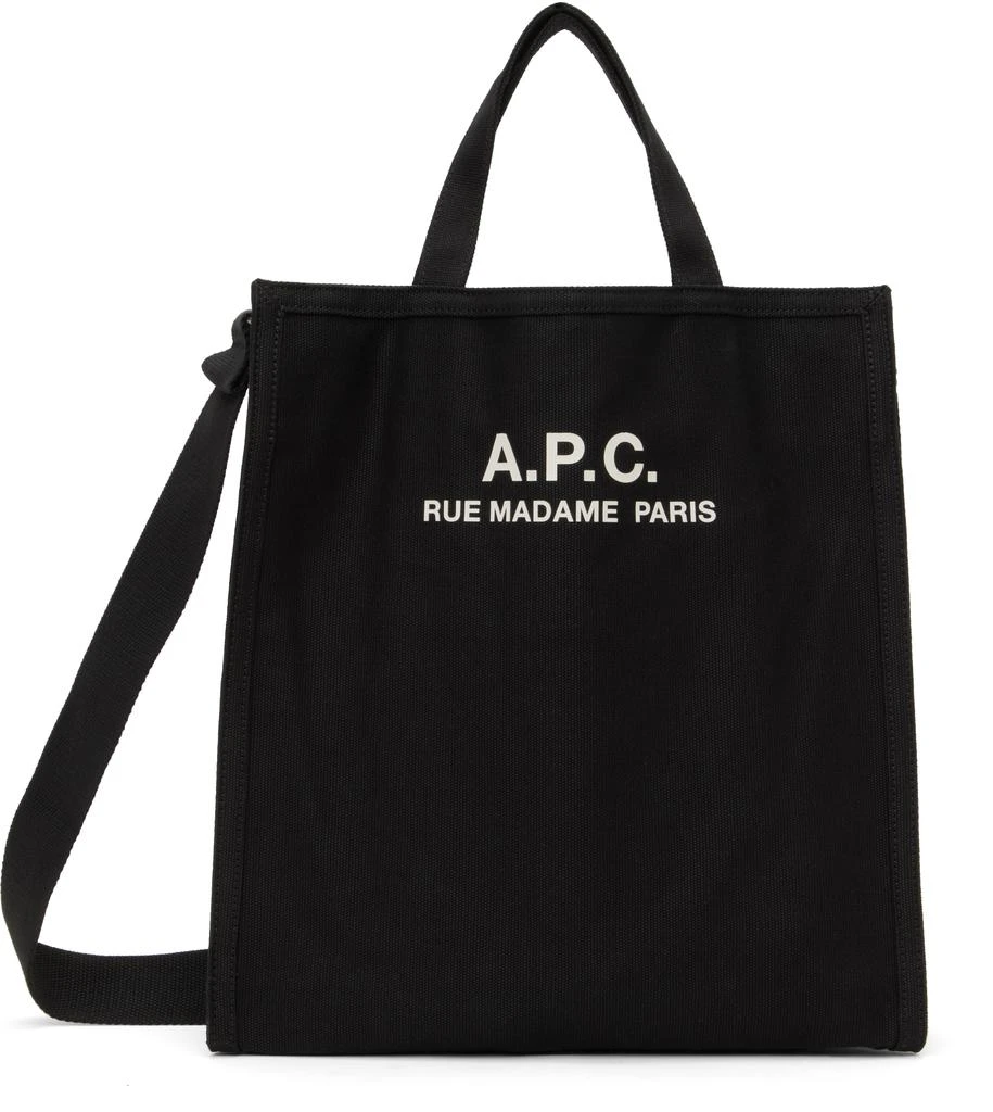 A.P.C. Black Recuperation Shopping Tote 1