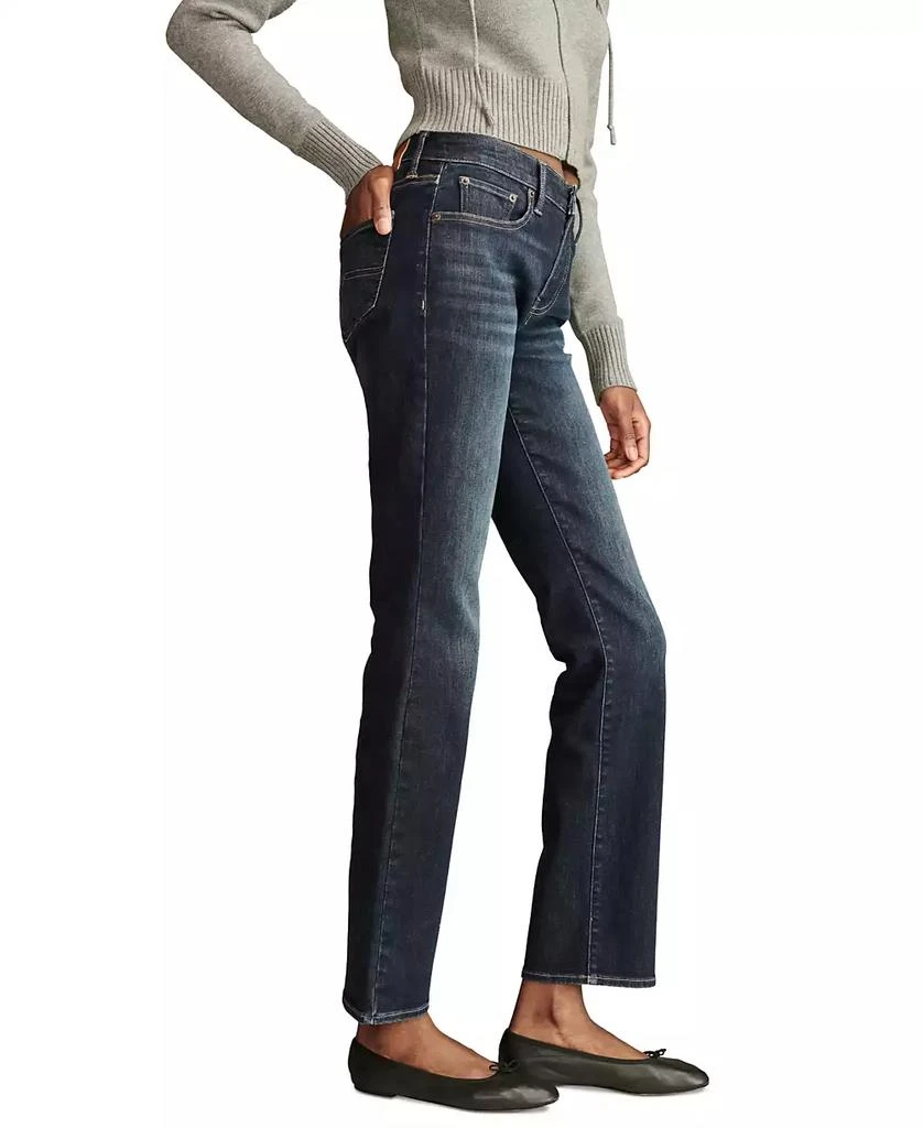 Lucky Brand Women's Mid-Rise Curvy Straight-Leg Jeans 3