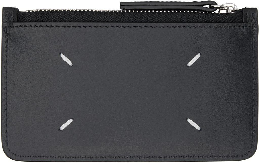 MAISON MARGIELA Black Four Stitches Card Holder