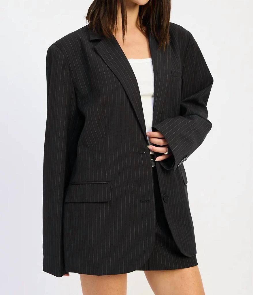 EMORY PARK Emory Park - Pin Stripe Oversized Blazer 2