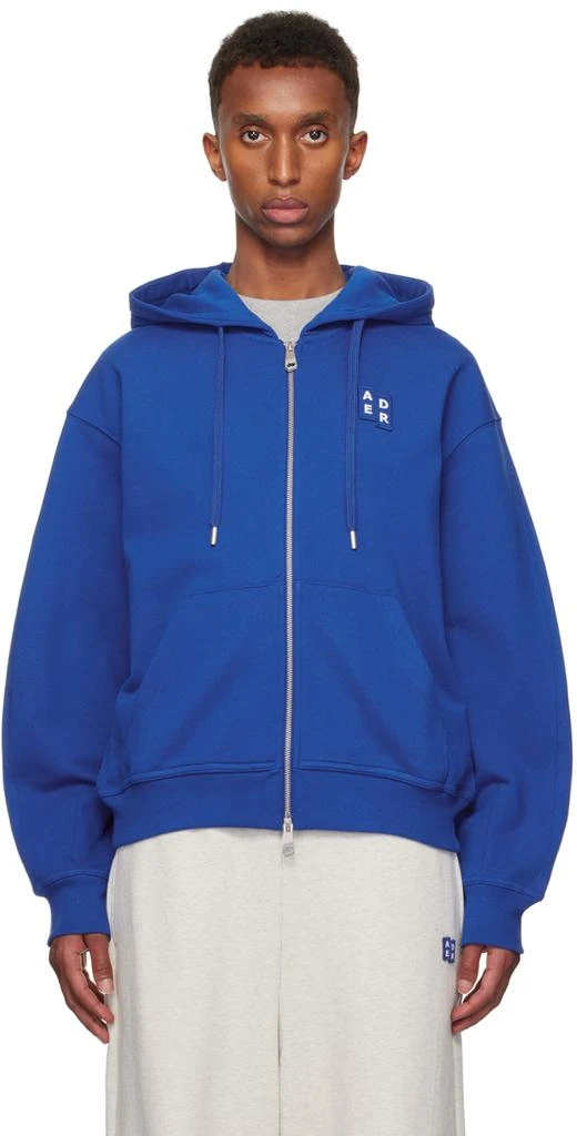 ADER error Blue TRS Tag 02 Zip-Up Hoodie 1