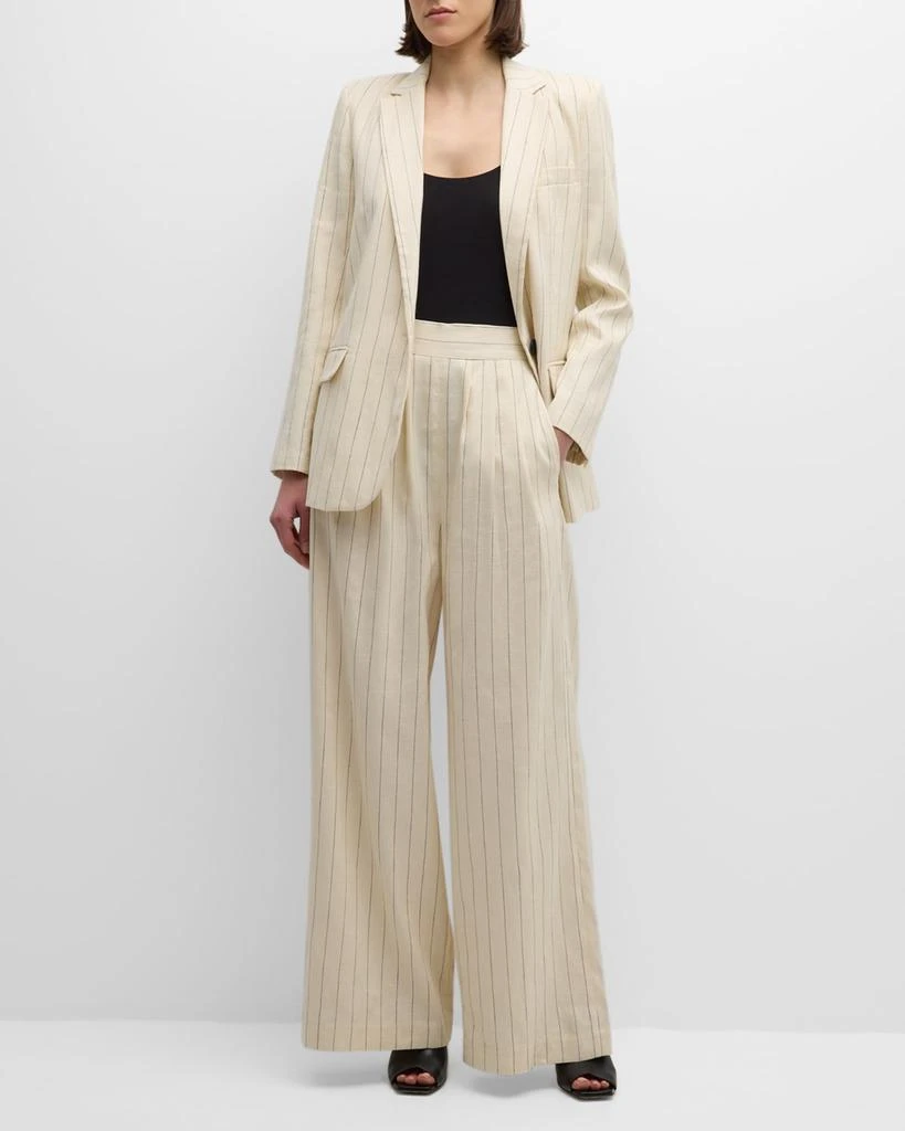 VANESSA BRUNO Tilia Striped Single-Button Blazer 3
