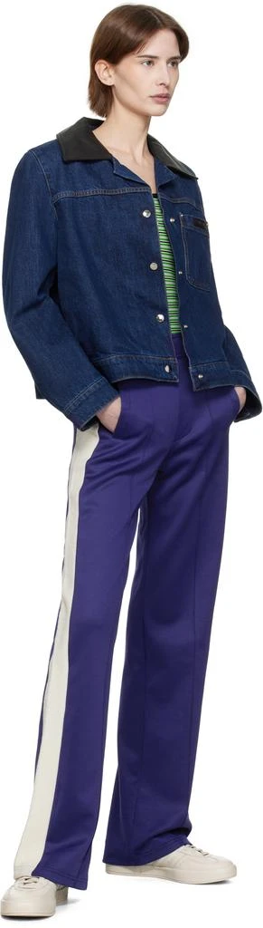 WALES BONNER Blue Mantra Track Pants 4