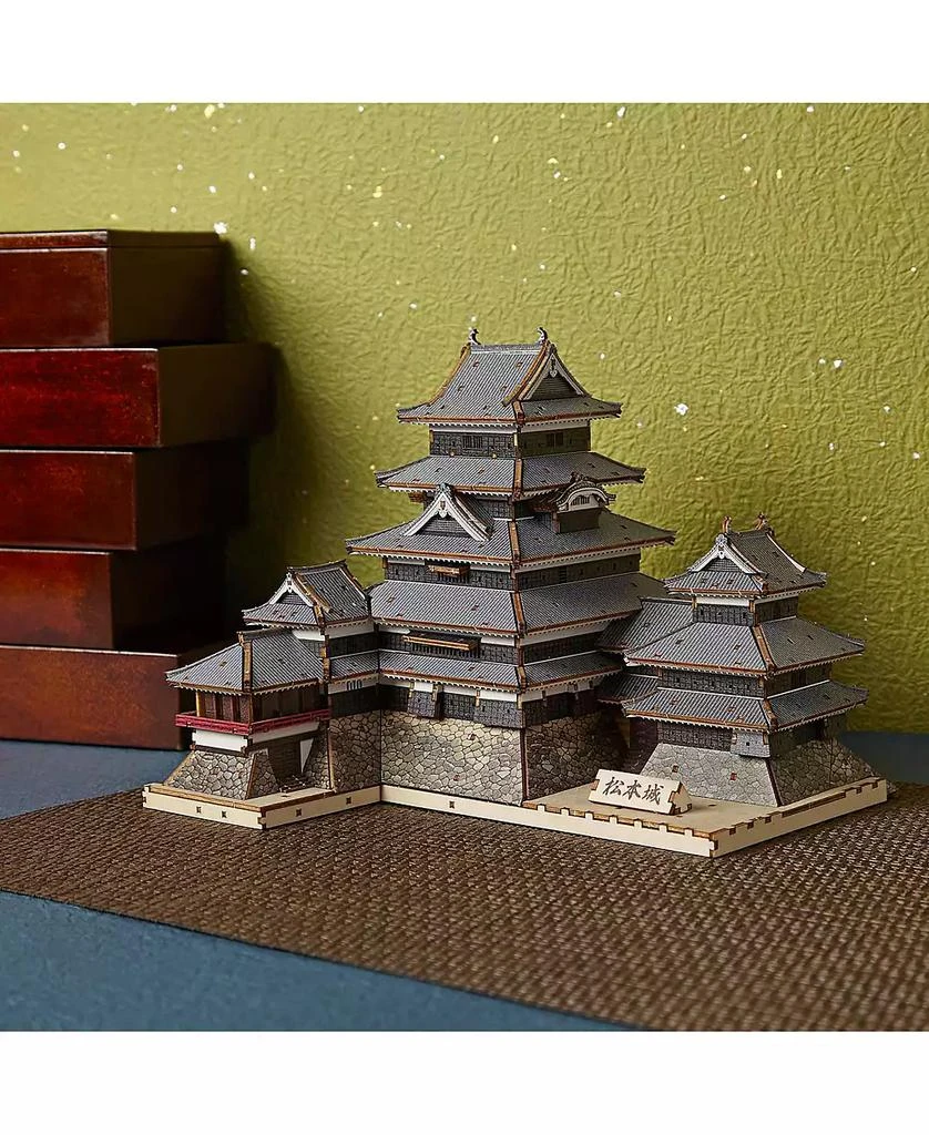 Flash Popup 3D DIY Puzzle: Matsumoto Castle Color Version - 374pcs 6