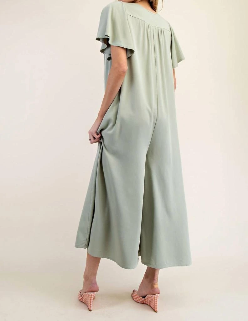 Easel Easel - Poly Woven Wide Leg Jumpsuit 3