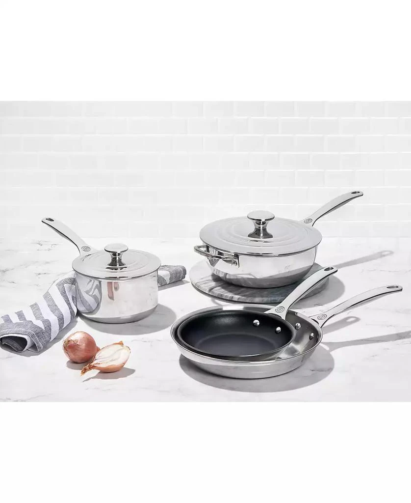 Le Creuset 3.5-Qt. Nonstick Stainless Steel Saucier Pan 4
