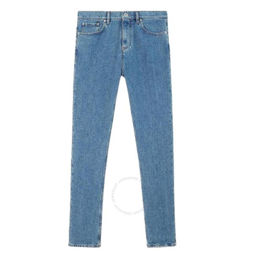 デニム・ジーパン BURBERRY BLUE COTTON DENIM JEANS Burberry Vintage Blue Straight Leg Cotton Denim Jeans, Waist