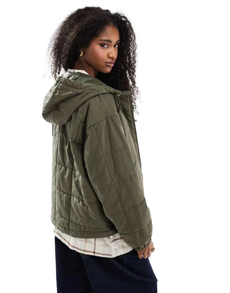 Ralph Lauren Polo Ralph Lauren quilted jacket with logo in olive green 4