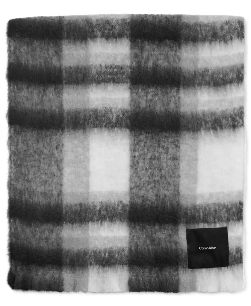 Calvin Klein Women's Oversized Plaid Blanket Scarf 3