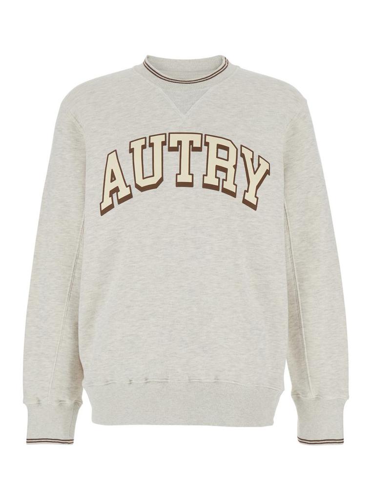 ★AUTRY★SWEATSHIRT IN GREY HEAVY JERSEY★ Autry Autry Heavy Jersey Sweatshirt Grey S - Shirts