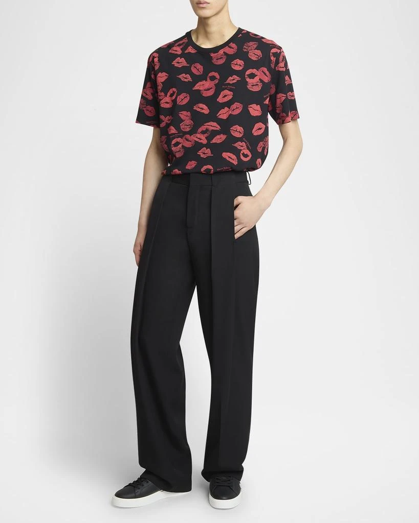 Balmain Men's Pleated Wool Pants 3