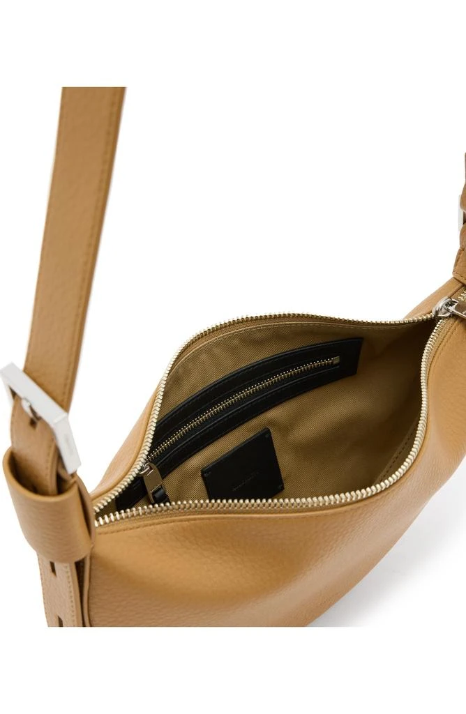 ALL SAINTS Half Moon Leather Crossbody Bag 3