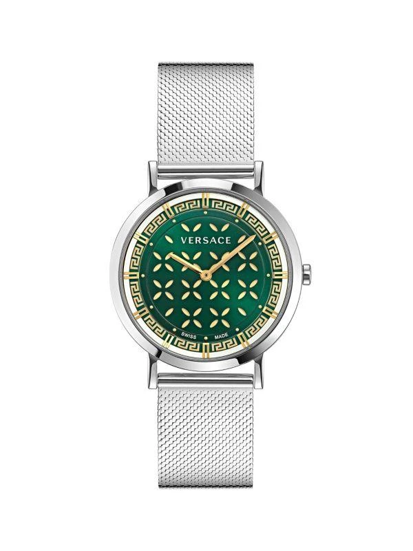 Versace Two Tone Emerald Dial Womens Watch New Versace Womens Watches | Direct Luxury main image 2