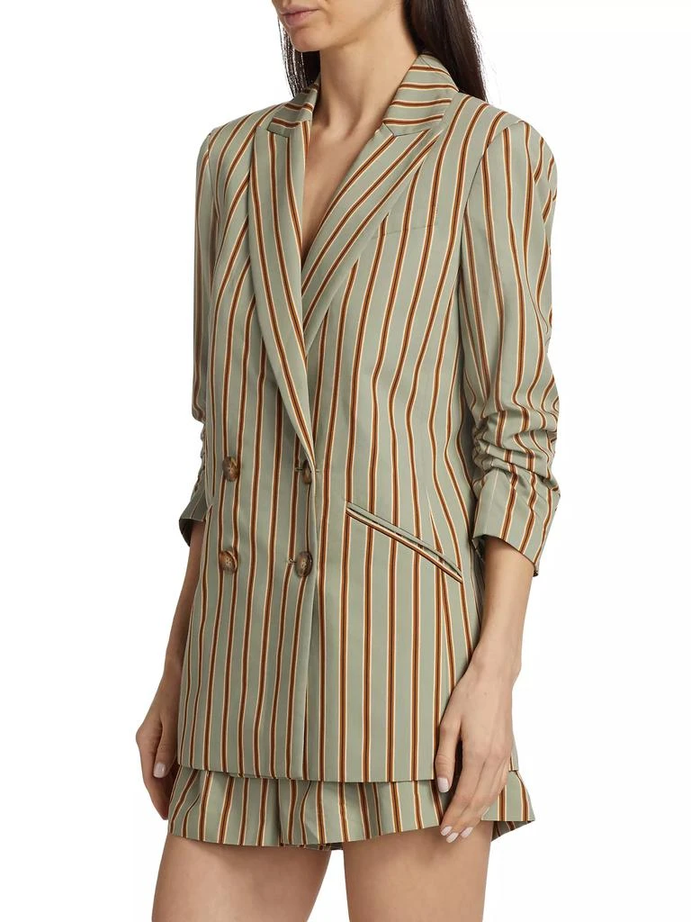 Veronica Beard Kiernan Striped Double-Breasted Jacket 4