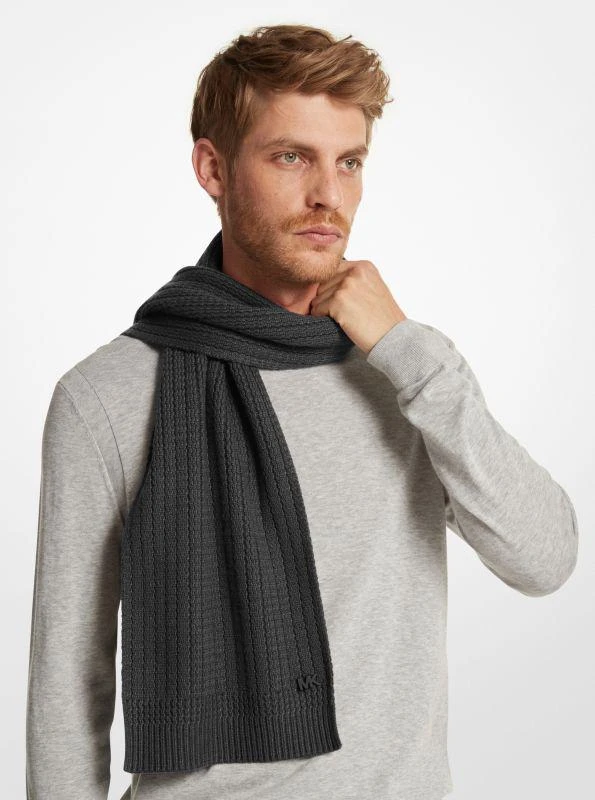 Michael Kors Textured Knit Scarf 2