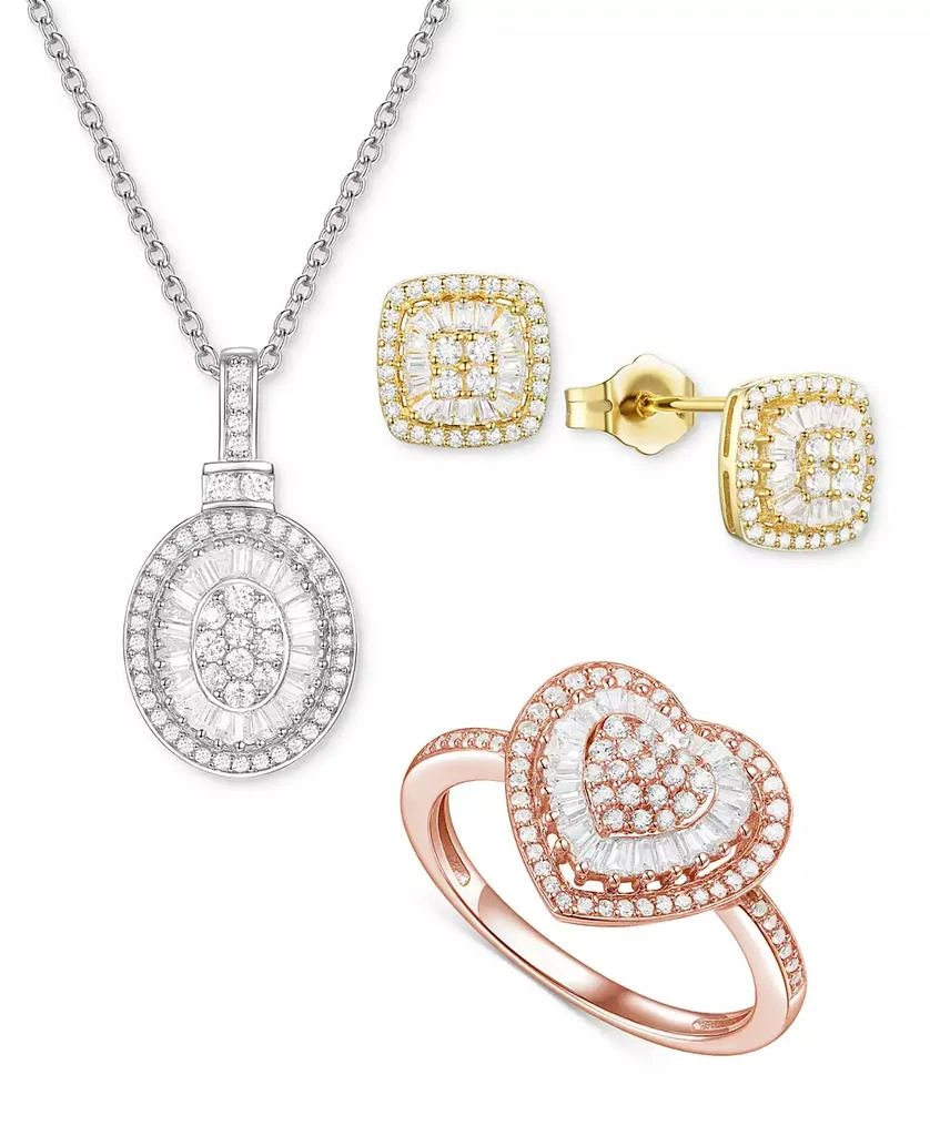 Macy's Diamond Heart 18" Pendant Necklace (1/2 ct. t.w.)  in 14k Rose Gold (Also Available in White Gold) 5