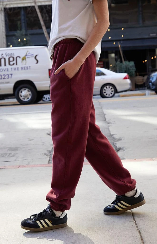 John Galt Burgundy Rosa Sweatpants 3