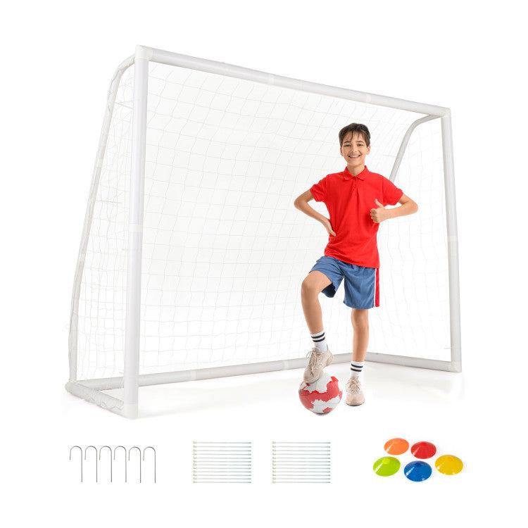 Hivvago 8
 x 6
 Soccer Goal with Ground Stakes and Soccer Cones