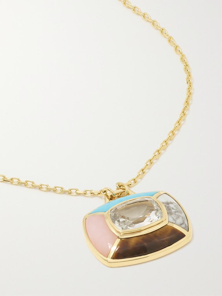 Emily P. Wheeler 【net Sustain】bernadette Mini Patchwork 18k 回收黄金多种宝石项链