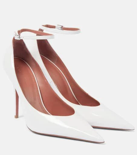 Amina Muaddi Anok 105 patent leather pumps 1