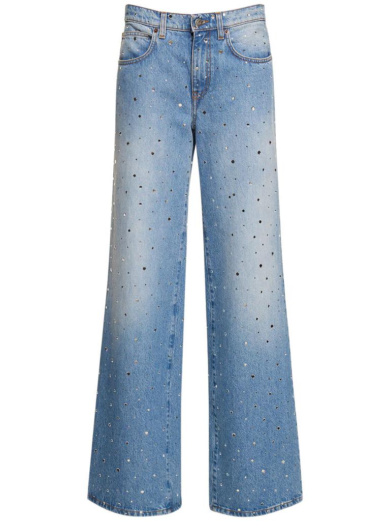 GIUSEPPE DI MORABITO Embellished High Rise Wide Pants