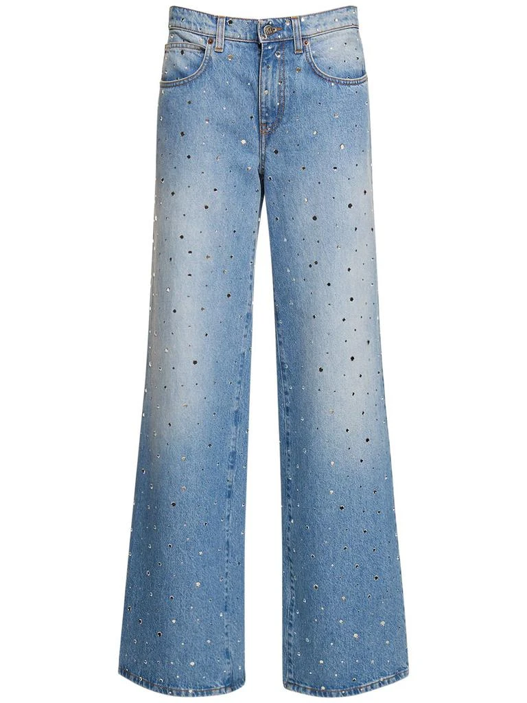 GIUSEPPE DI MORABITO Embellished High Rise Wide Pants 1